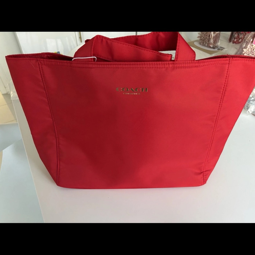 Coach Vibrant Red Fragrance Tote Bag - Picture 2 of 6